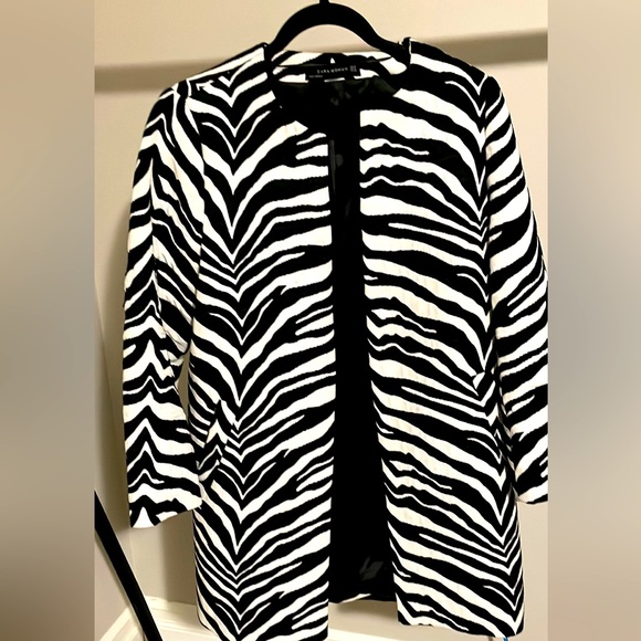 Zara zebra jacket - Picture 1 of 3